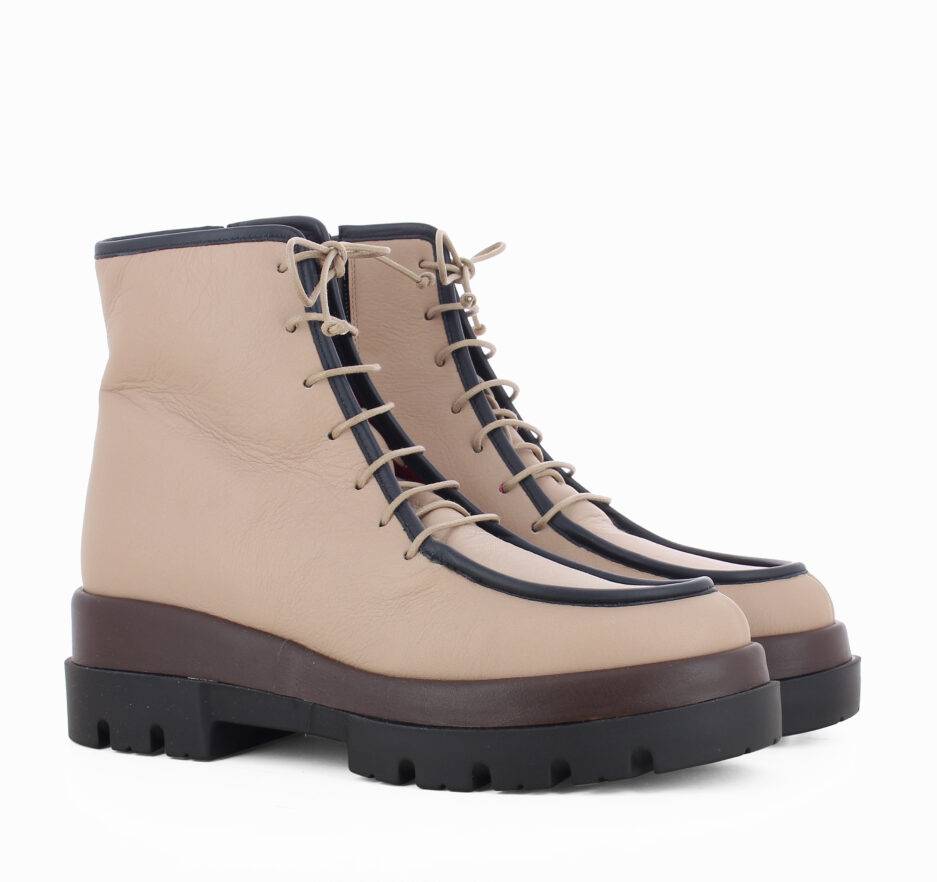 Le Babe BOOTS IN VITELLO SAND Prezzo Ridotto