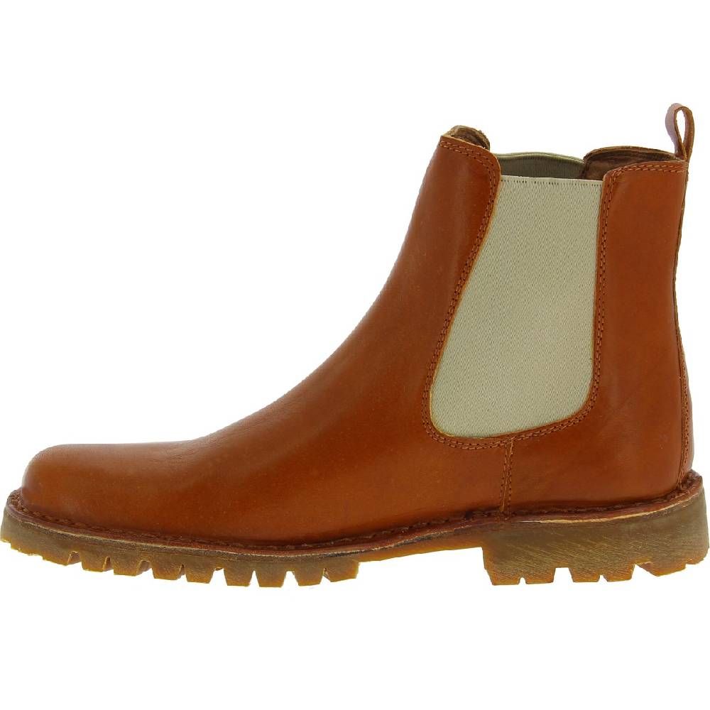 Lartigiano Del Cuoio Stivaletto beatles in pelle marrone e suola Vibram Offerte