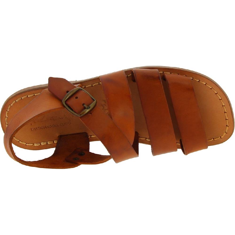 Lartigiano Del Cuoio Sandali da uomo in pelle color cuoio fatti a mano in Italia Promozione temporanea