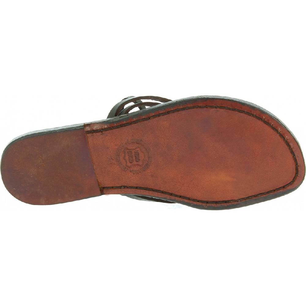 Lartigiano Del Cuoio Sandali alla schiava in cuoio artigianali realizzati in Italia in pelle testa di moro 50% di sconto con spedizione gratuita