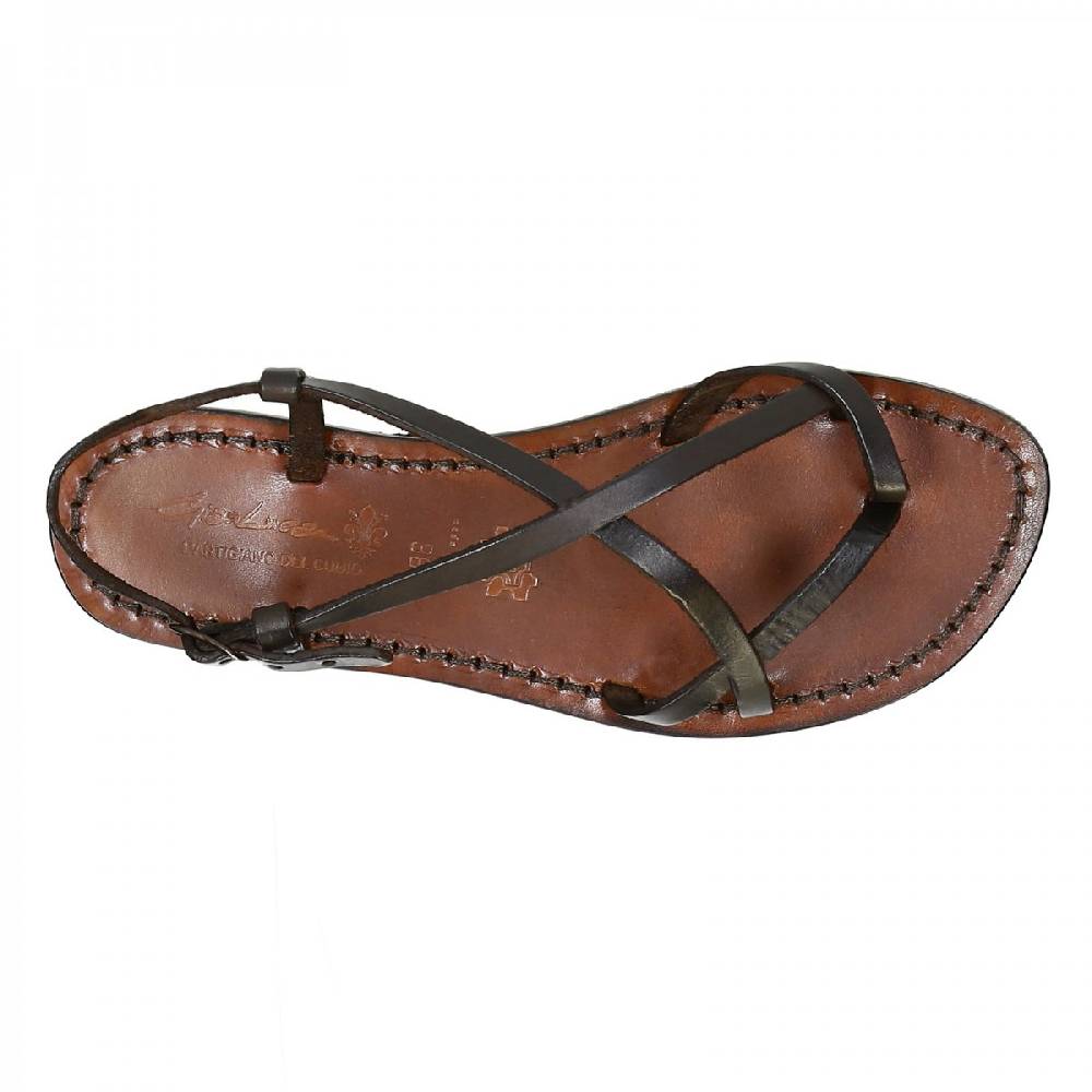 Lartigiano Del Cuoio Sandali cuoio artigianali donna fatti a mano in pelle testa di moro 50% di sconto per tempo limitato