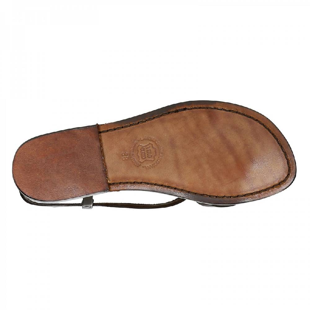 Lartigiano Del Cuoio Sandali cuoio artigianali donna fatti a mano in pelle testa di moro 50% di sconto per tempo limitato