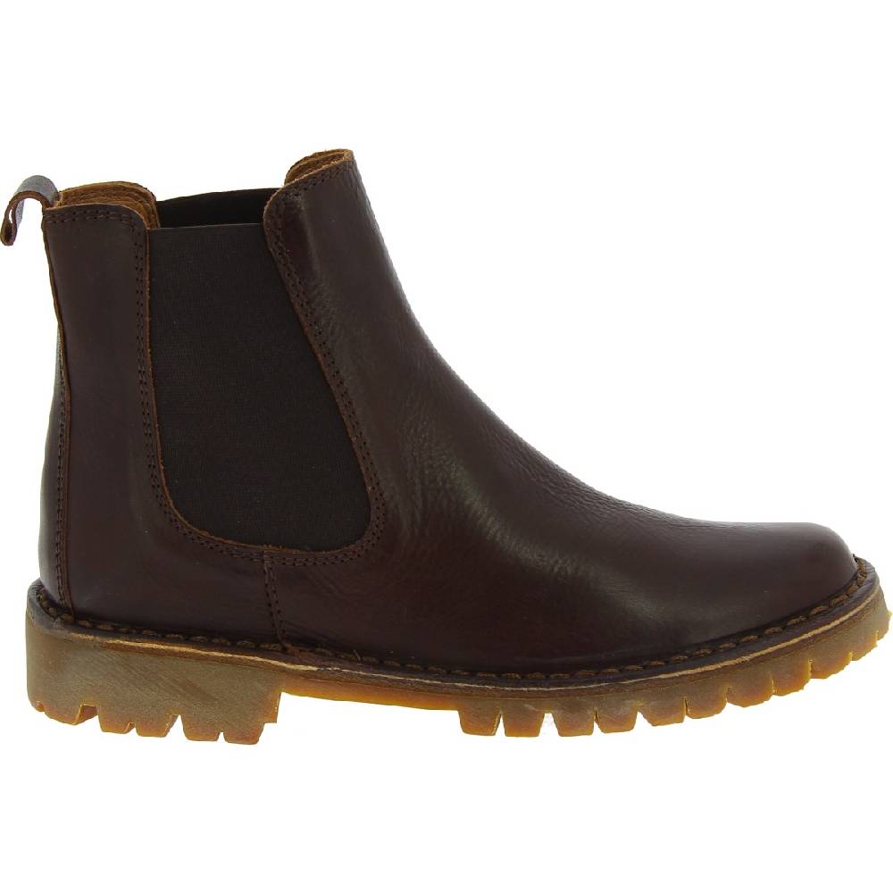 Lartigiano Del Cuoio Stivaletto beatles donna in pelle marrone scuro e suola Vibram Soddisfazione Garantita