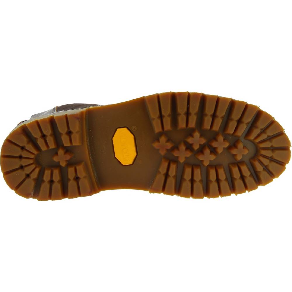 Lartigiano Del Cuoio Stivaletto beatles donna in pelle marrone scuro e suola Vibram Soddisfazione Garantita
