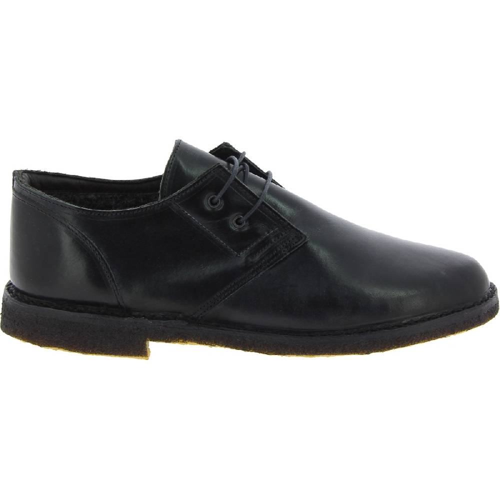 Lartigiano Del Cuoio Scarpe basse da uomo in pelle nera con fodera invernale Negozi Online