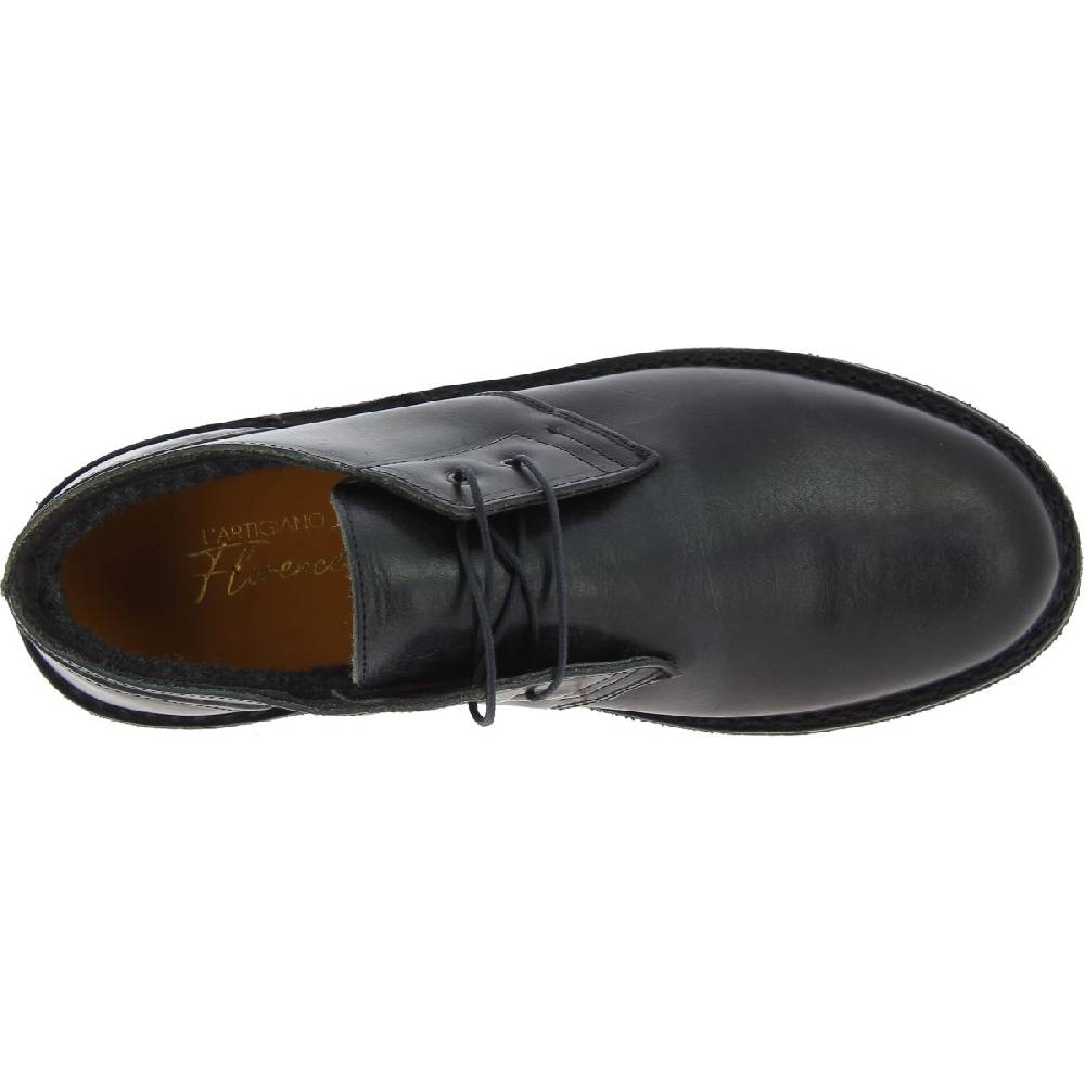 Lartigiano Del Cuoio Scarpe basse da uomo in pelle nera con fodera invernale Negozi Online