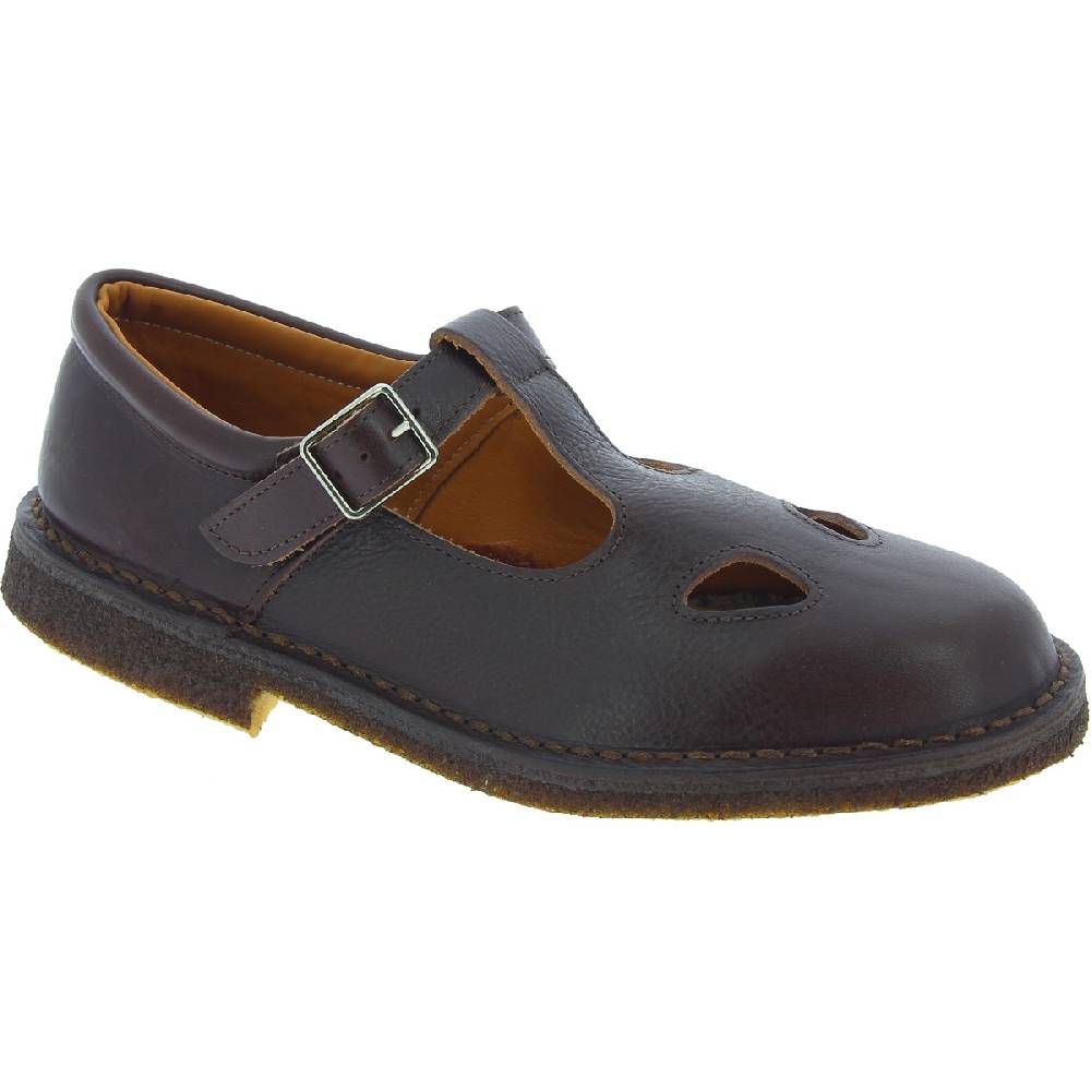 Lartigiano Del Cuoio Scarpe aperte da uomo in pelle marrone scuro fatte a mano in Italia Consegna Veloce