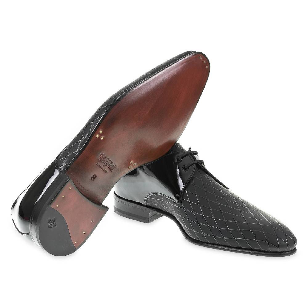 Lartigiano Del Cuoio Scarpe da cerimonia in Vernice Stampata Diamond - Fratelli Borgioli - Artigianalità Italiana Fino Al -60%