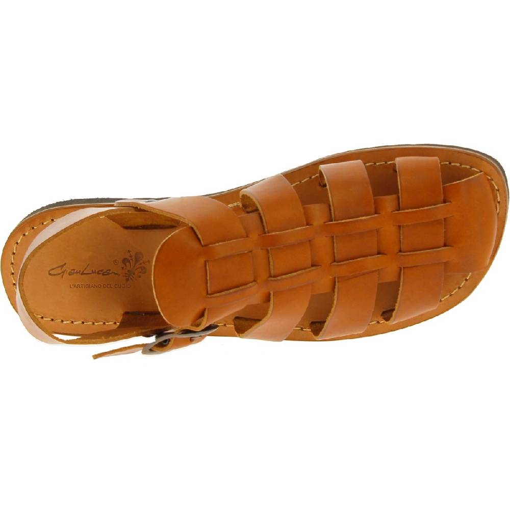 Lartigiano Del Cuoio Sandali frate uomo in pelle color cuoio fatti a mano Novità