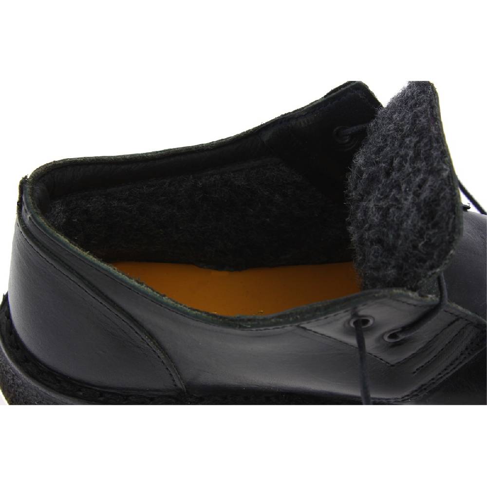 Lartigiano Del Cuoio Scarpe basse da donna in pelle nera con fodera invernale I Più Venduti