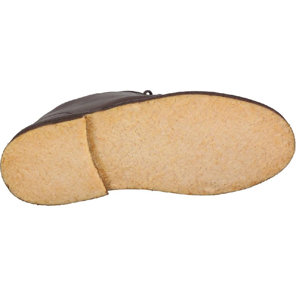 Lartigiano Del Cuoio Polacchine da donna in pelle marrone scuro con fodera invernale Vendite Flash