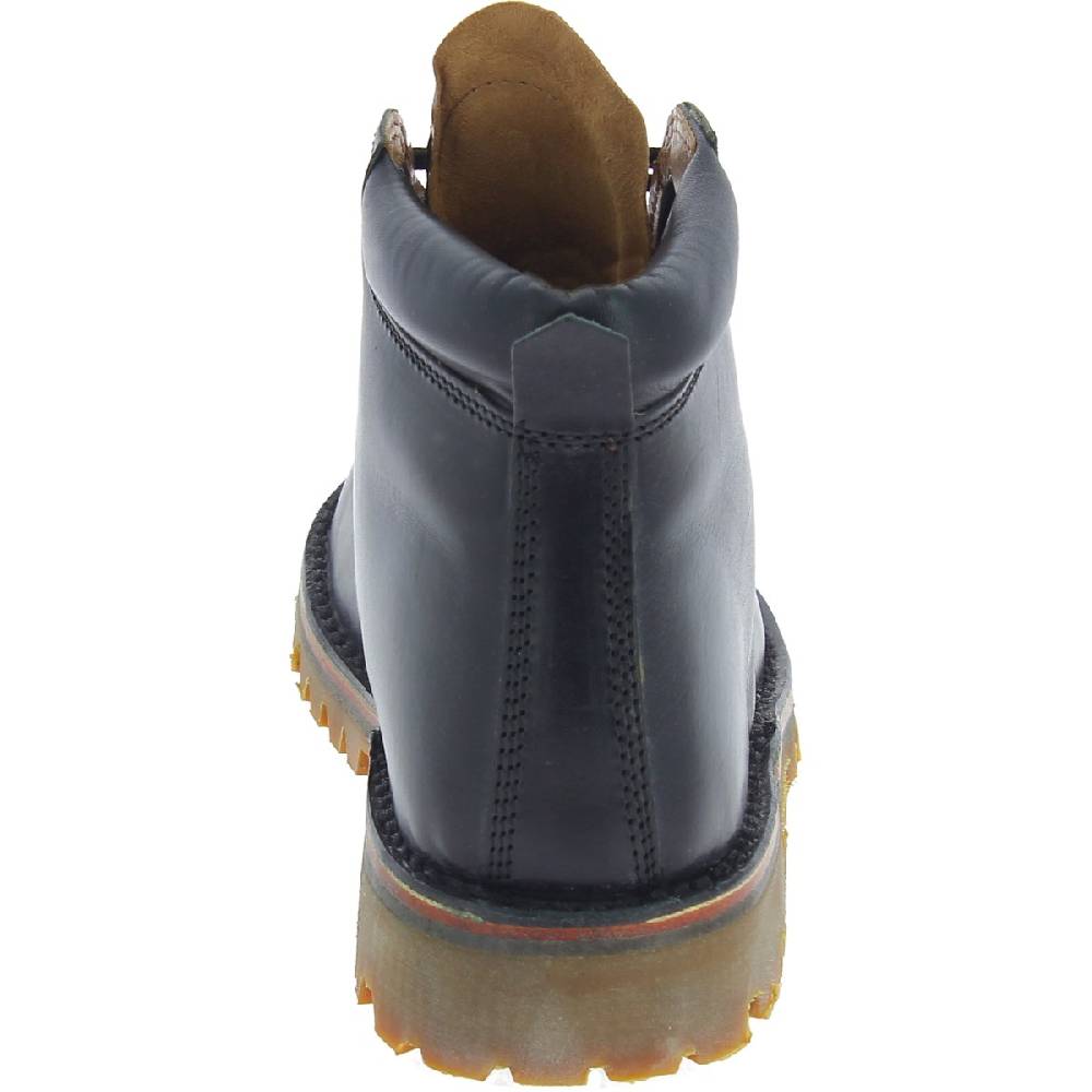 Lartigiano Del Cuoio Stivaletti uomo artigianali in pelle nera e suola Vibram Prezzo di fabbrica
