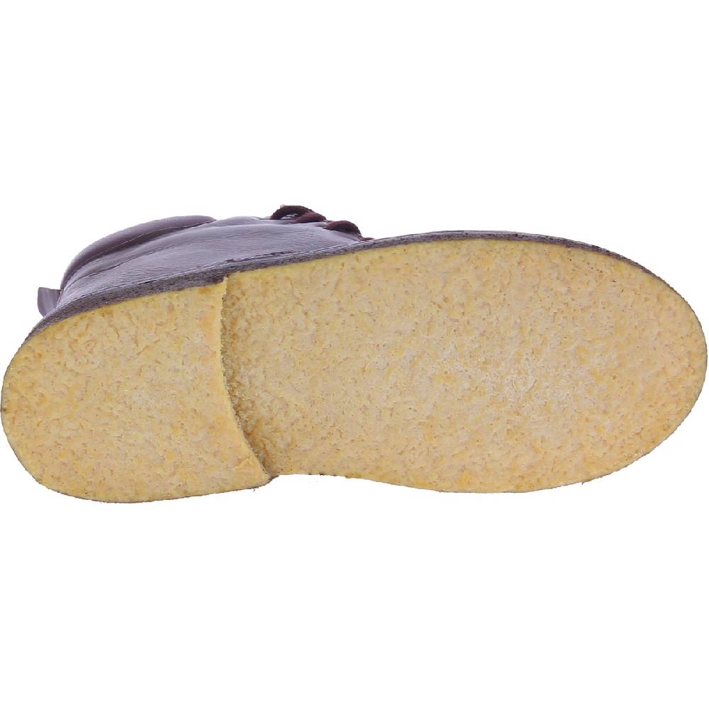 Lartigiano Del Cuoio Stivaletti donna artigianali in pelle marrone scuro conciata al vegetale Comprare a buon mercato