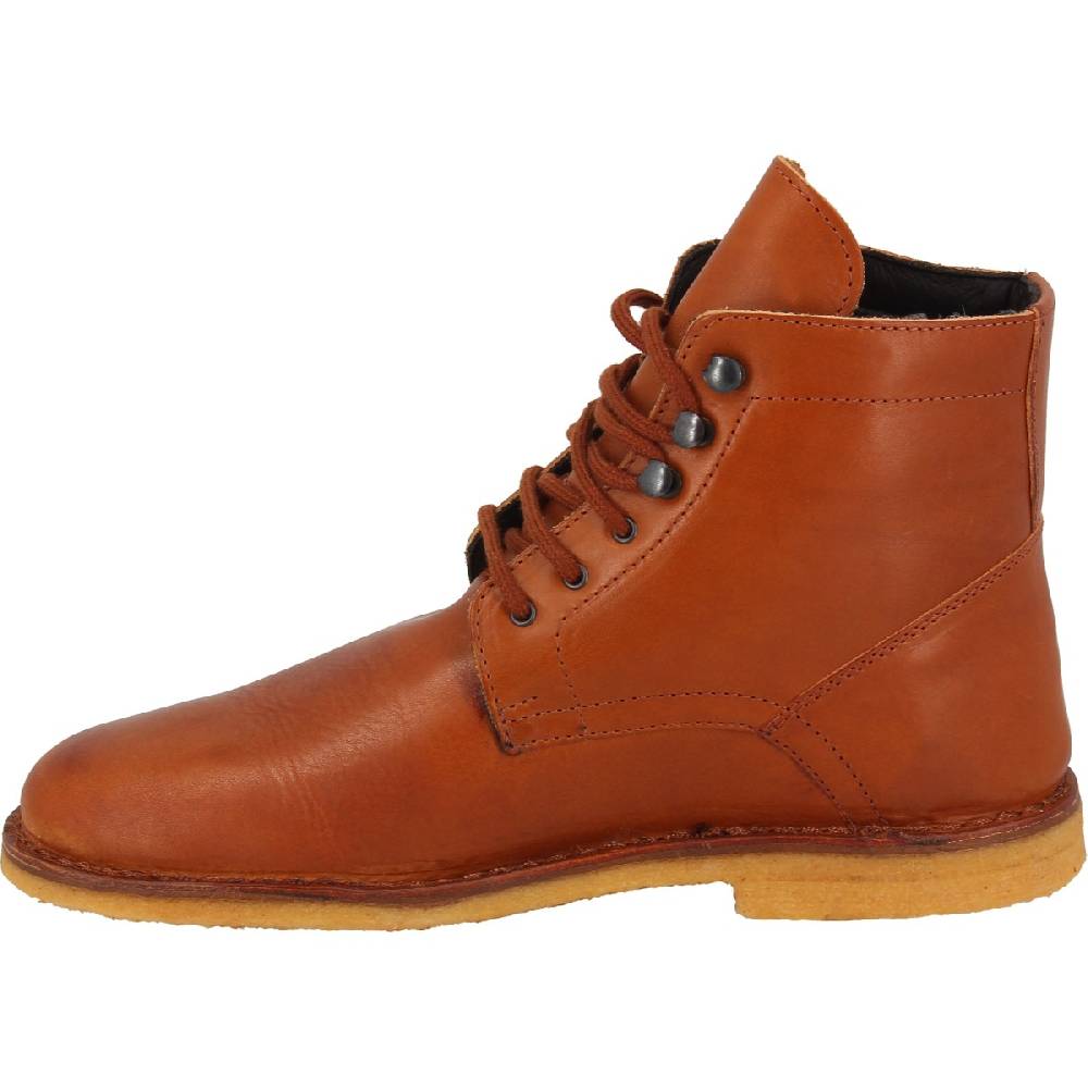 Lartigiano Del Cuoio Stivaletti da uomo in pelle color cuoio con fodera invernale Grande vendita