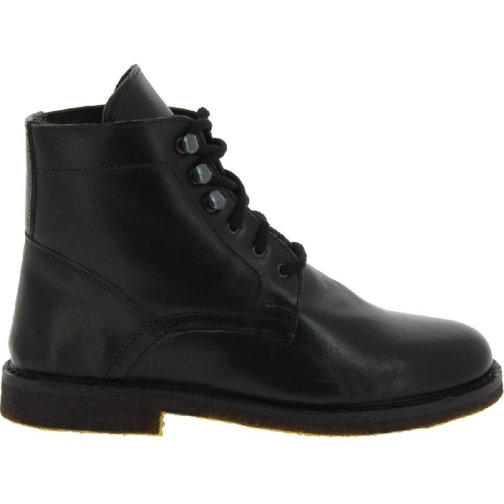 Lartigiano Del Cuoio Stivaletti da donna in pelle nera con fodera invernale Flash Sale