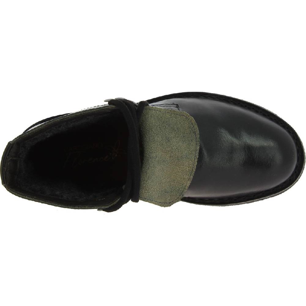 Lartigiano Del Cuoio Stivaletti da donna in pelle nera con fodera invernale Flash Sale