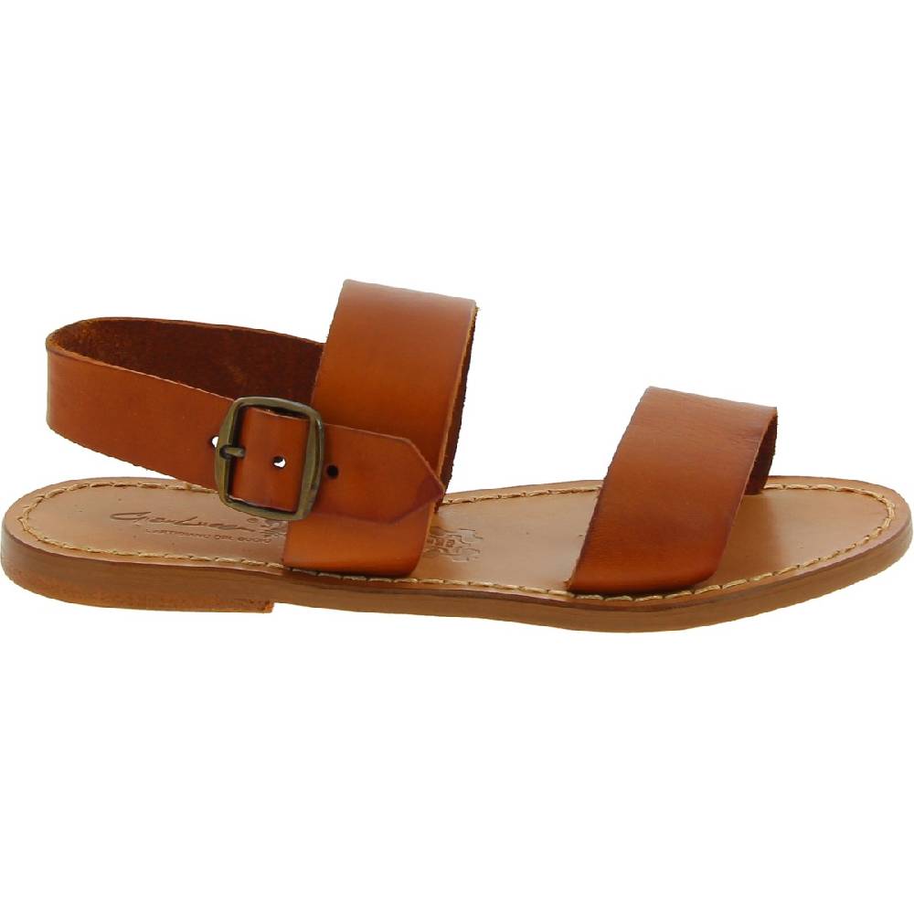 Lartigiano Del Cuoio Sandali francescani donna artigianali in pelle color cuoio Offerta Pasqua