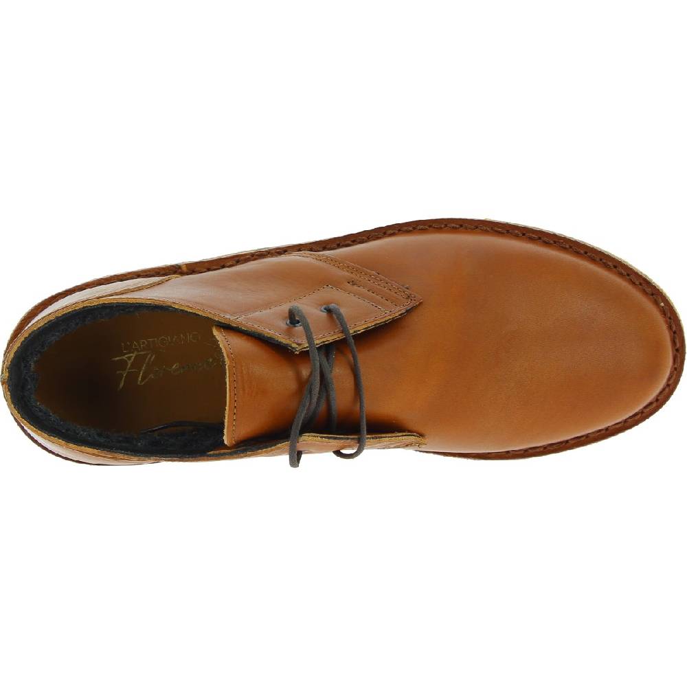 Lartigiano Del Cuoio Scarpe basse da uomo in pelle marrone con fodera invernale Online Outlet