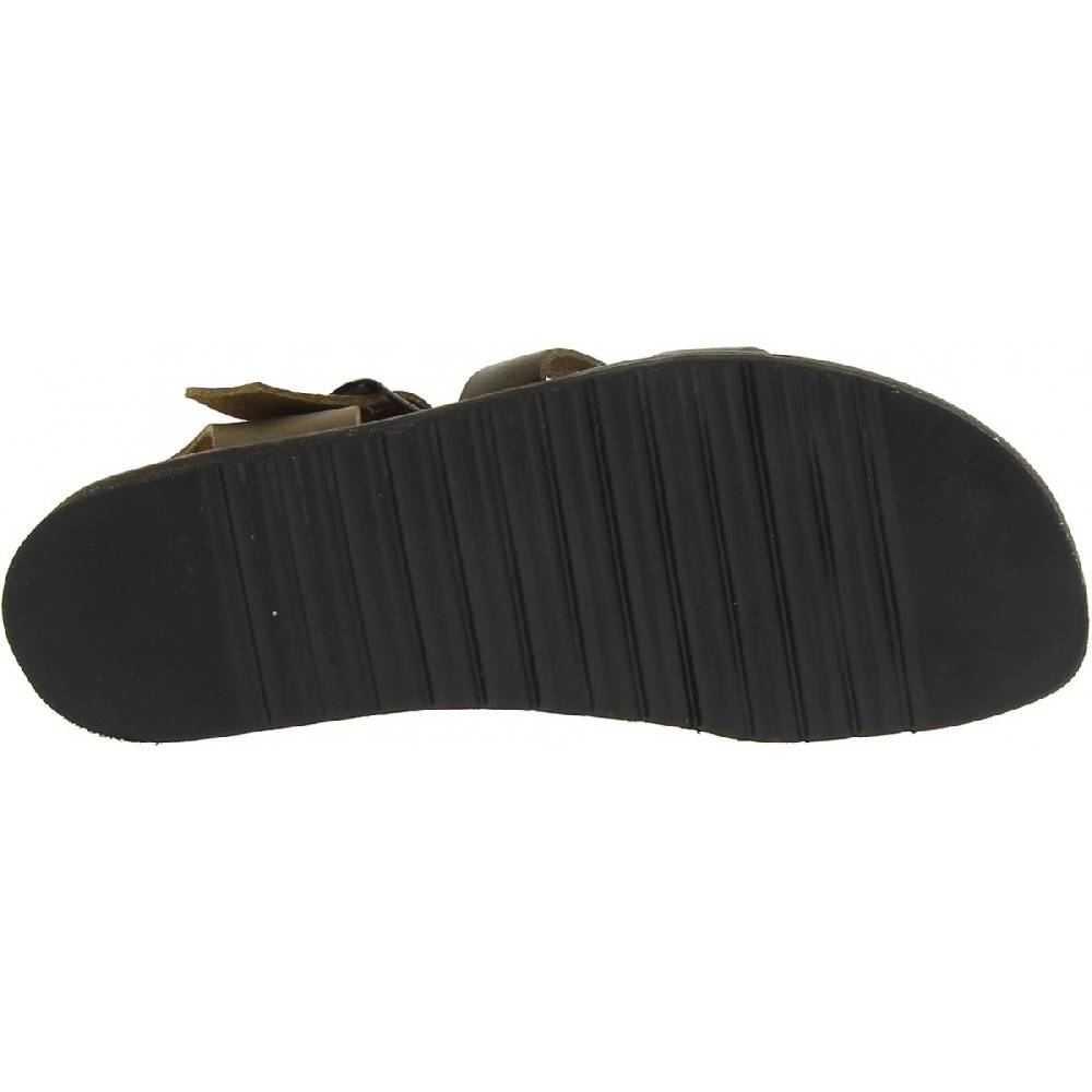 Lartigiano Del Cuoio Sandali uomo fatti a mano in pelle color fango suola gomma spessa Liquidazione