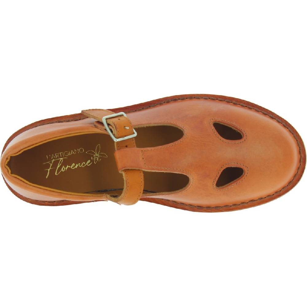 Lartigiano Del Cuoio Scarpe "occhi di bue" da donna in pelle marrone fatte a mano in Italia Fino al 60% di sconto