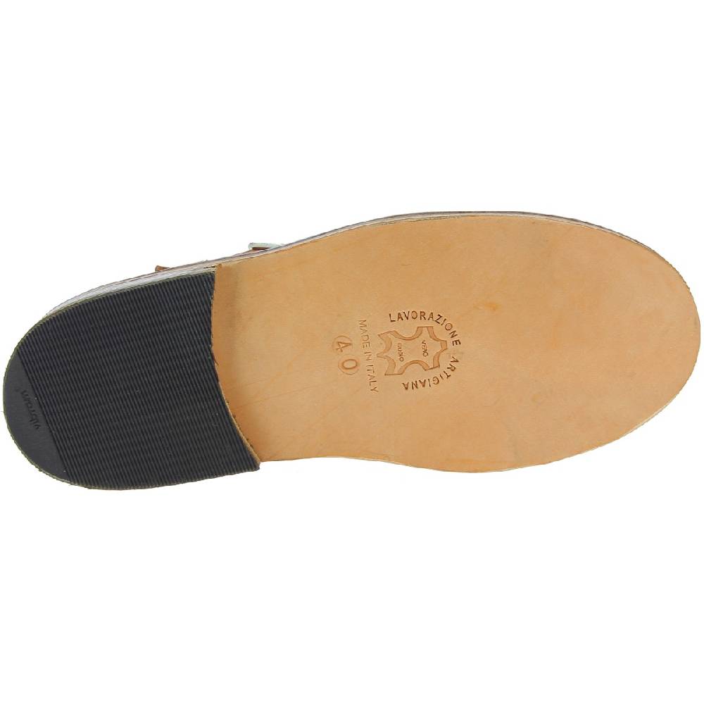 Lartigiano Del Cuoio Scarpe "occhi di bue" da donna in pelle marrone fatte a mano in Italia Fino al 60% di sconto