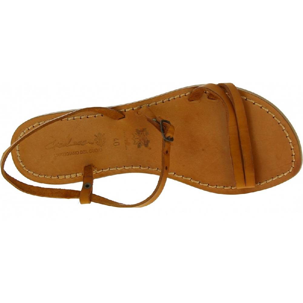 Lartigiano Del Cuoio Sandali schiava bassi da donna color cuoio Duty-free
