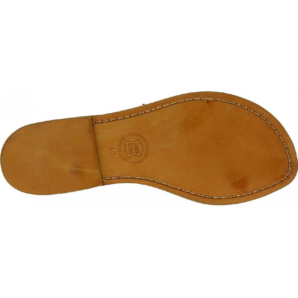 Lartigiano Del Cuoio Sandali schiava bassi da donna color cuoio Duty-free