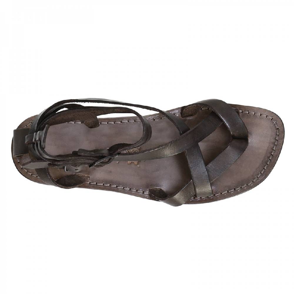 Lartigiano Del Cuoio Sandalo gladiatore uomo in pelle color fango Fornitura limitata