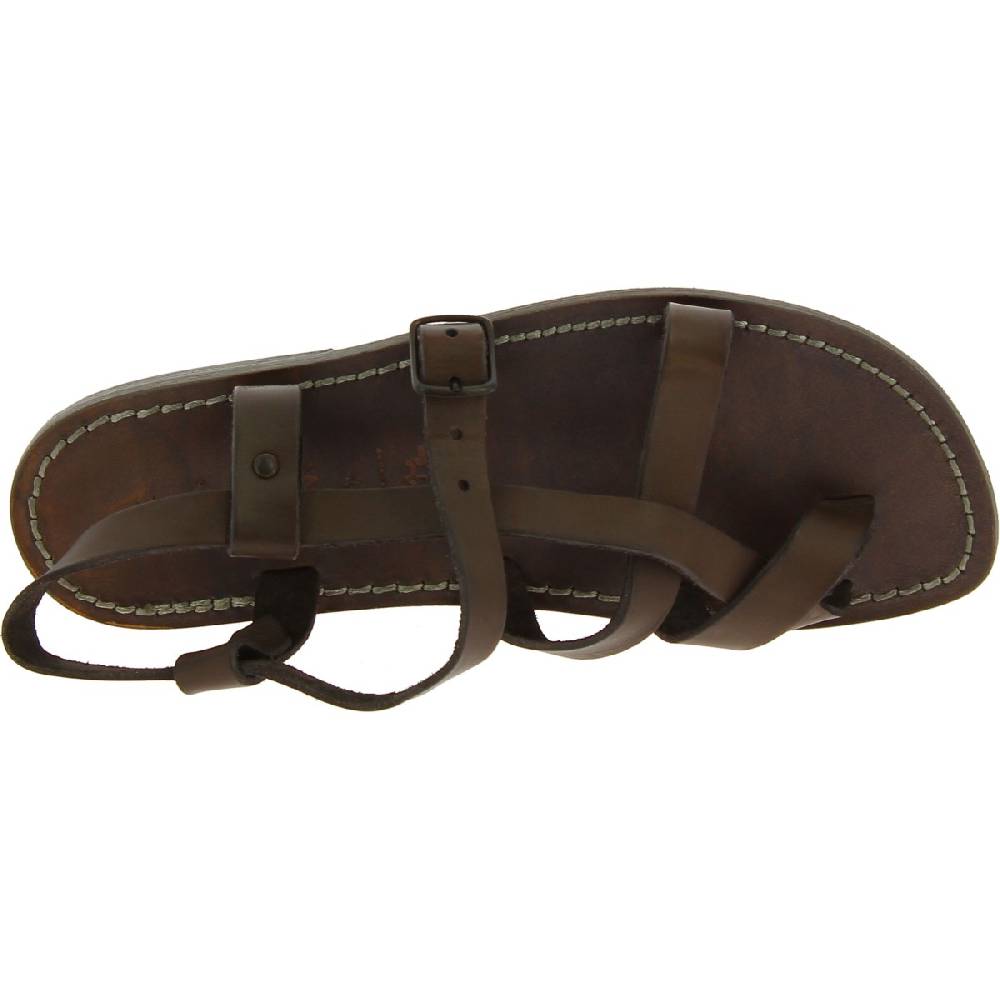 Lartigiano Del Cuoio Sandali uomo in cuoio artigianali in pelle color fango Offerta natalizia