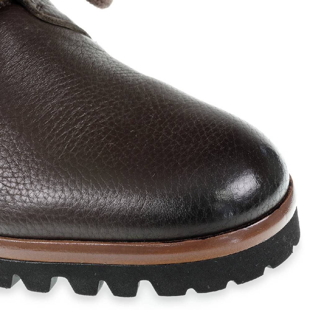 Lartigiano Del Cuoio Derby in cervo e cashmere marrone scuro - Fratelli Borgioli - Artigianalità Italiana Offerte speciali