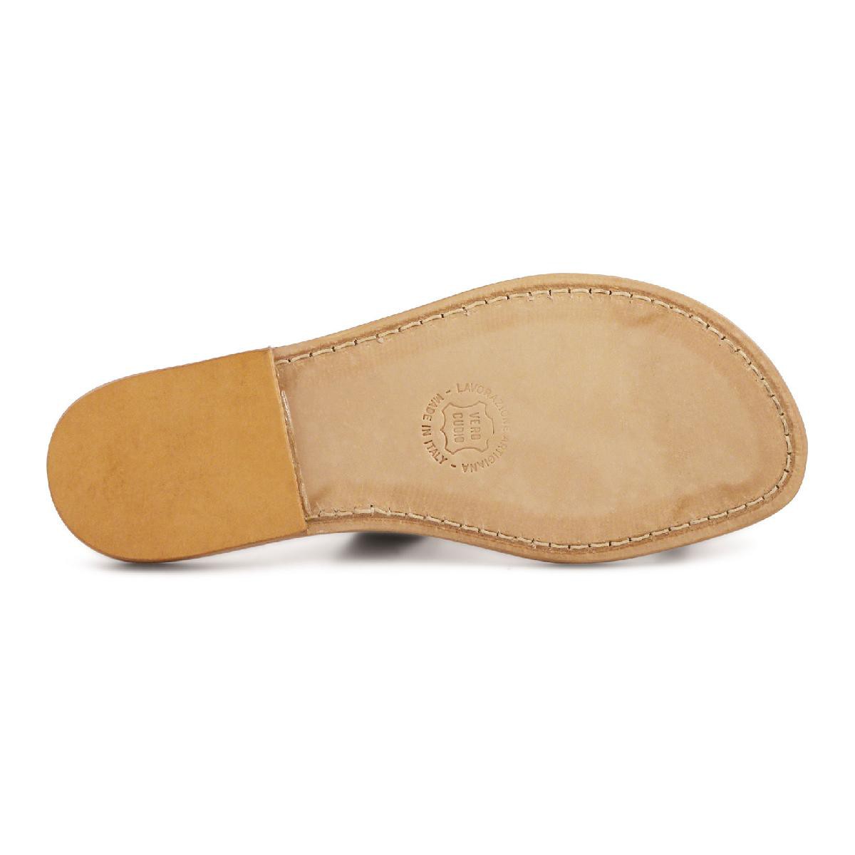 Lartigiano Del Cuoio Ciabatte infradito marrone da uomo in pelle fatti a mano Offerta speciale della fabbrica