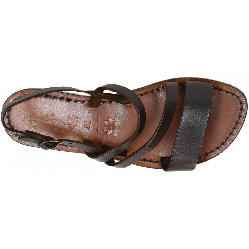Lartigiano Del Cuoio Sandali bassi in pelle testa di moro da donna artigianali 50% di sconto con spedizione gratuita