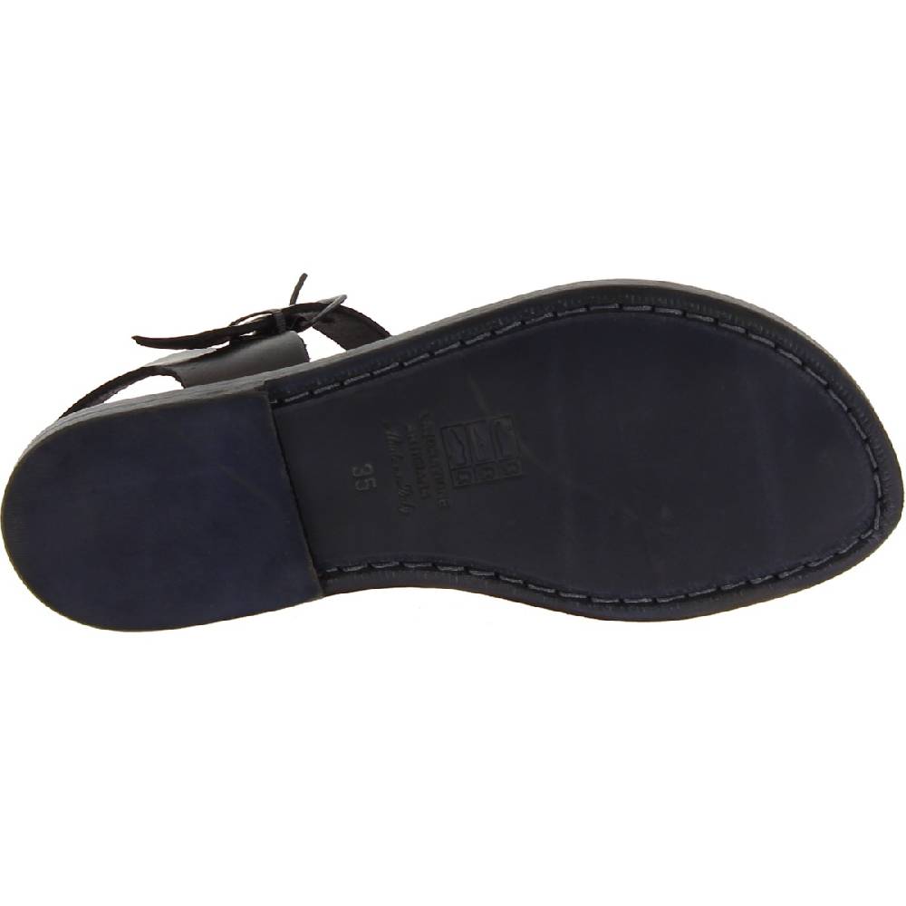 Lartigiano Del Cuoio Sandali bassi da donna in pelle nero fatti a mano in Italia 50% di sconto per tempo limitato