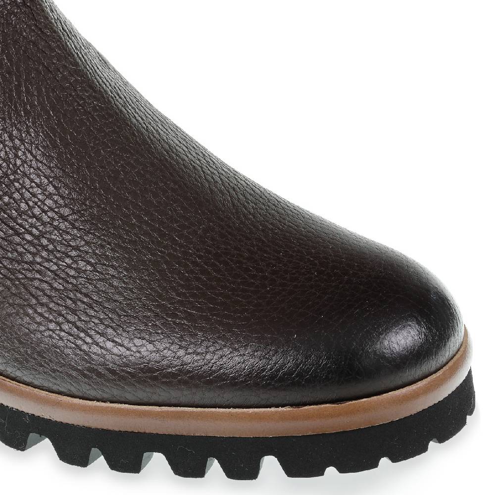 Lartigiano Del Cuoio Stivaletto chelsea in cervo marrone e cashmere - Fratelli Borgioli Vendita