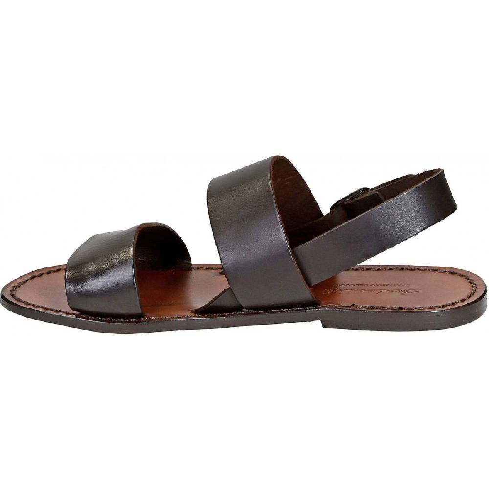 Lartigiano Del Cuoio Sandali francescani donna in pelle marrone artigianali Cyber Monday