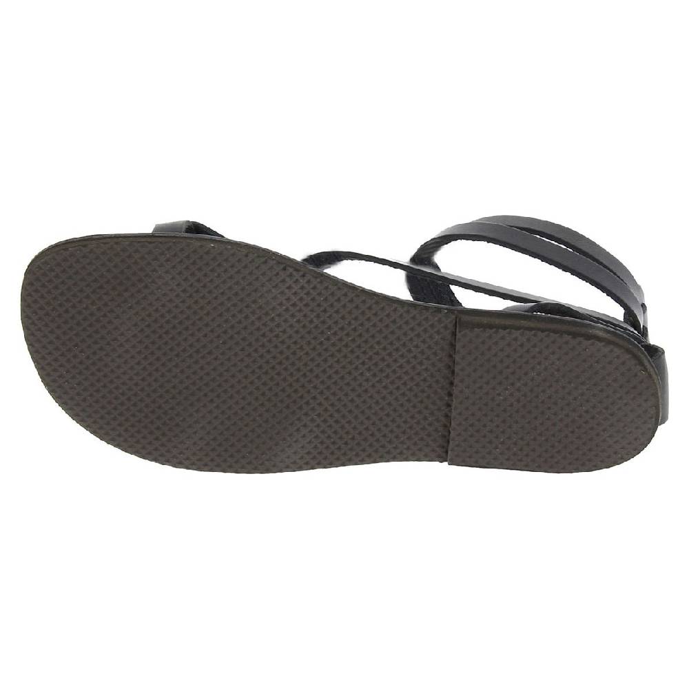 Lartigiano Del Cuoio Sandali gladiatore fatti a mano in pelle colore nero Offerta natalizia