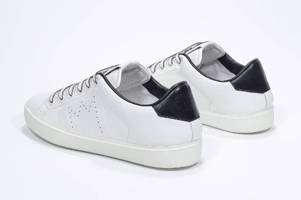 Leather Crown LC06 | Bianche & Nere - Basse - Donna Qualità