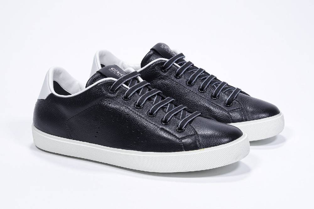 Leather Crown LC06 | Bianche & Nere - Basse - Donna Vendita