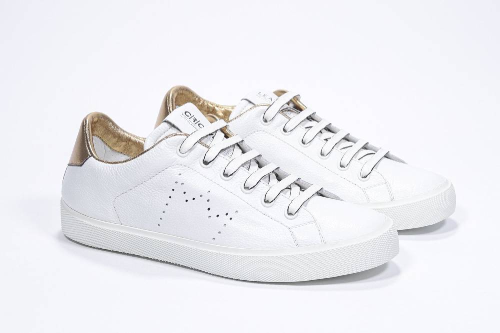 Leather Crown LC06 | Oro & Bianche - Basse - Donna Negozi Online