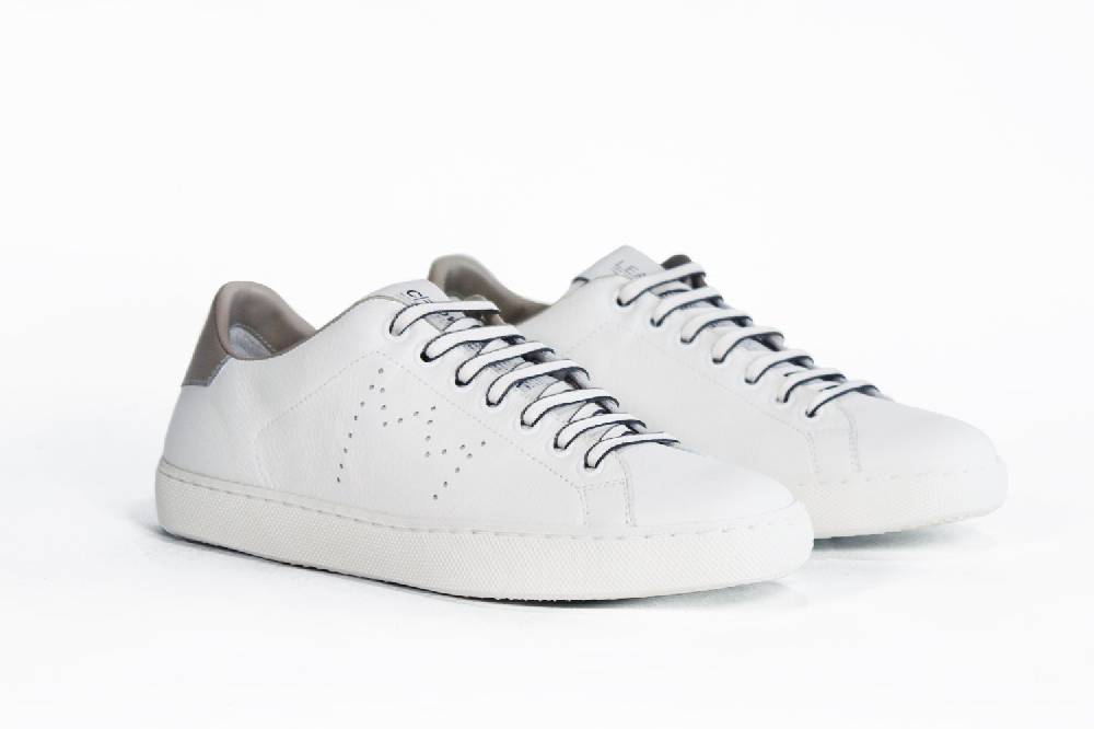 Leather Crown LC06 | Beige & Bianche - Basse - Donna Consegna Veloce