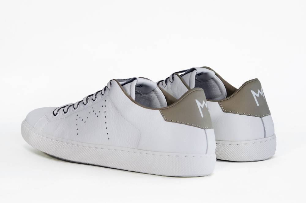 Leather Crown LC06 | Beige & Bianche - Basse - Donna Consegna Veloce