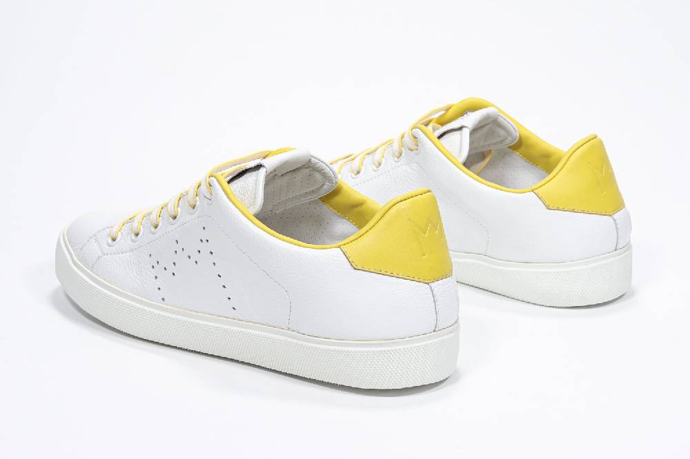Leather Crown LC06 | Gialle & Bianche - Basse - Donna Fino Al -60%