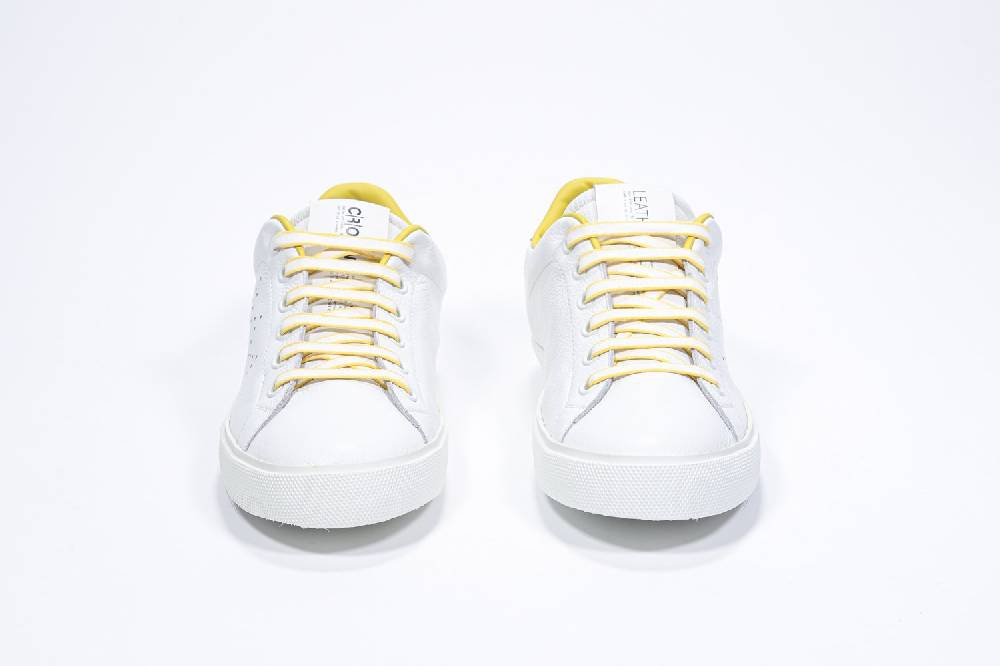 Leather Crown LC06 | Gialle & Bianche - Basse - Donna Fino Al -60%