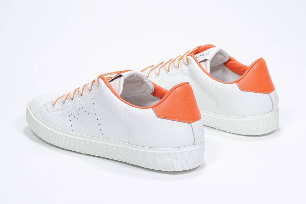 Leather Crown LC06 | Arancioni & Bianche - Basse - Donna Shopping Online