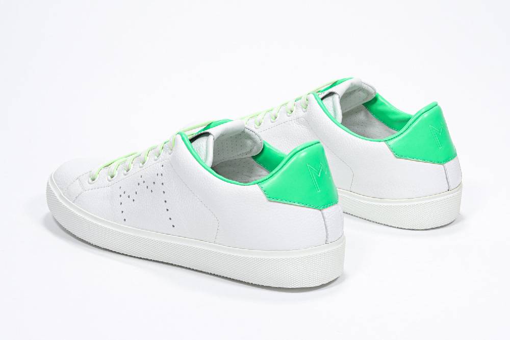 Leather Crown LC06 | Fluo & Bianche - Basse - Donna Sottocosto