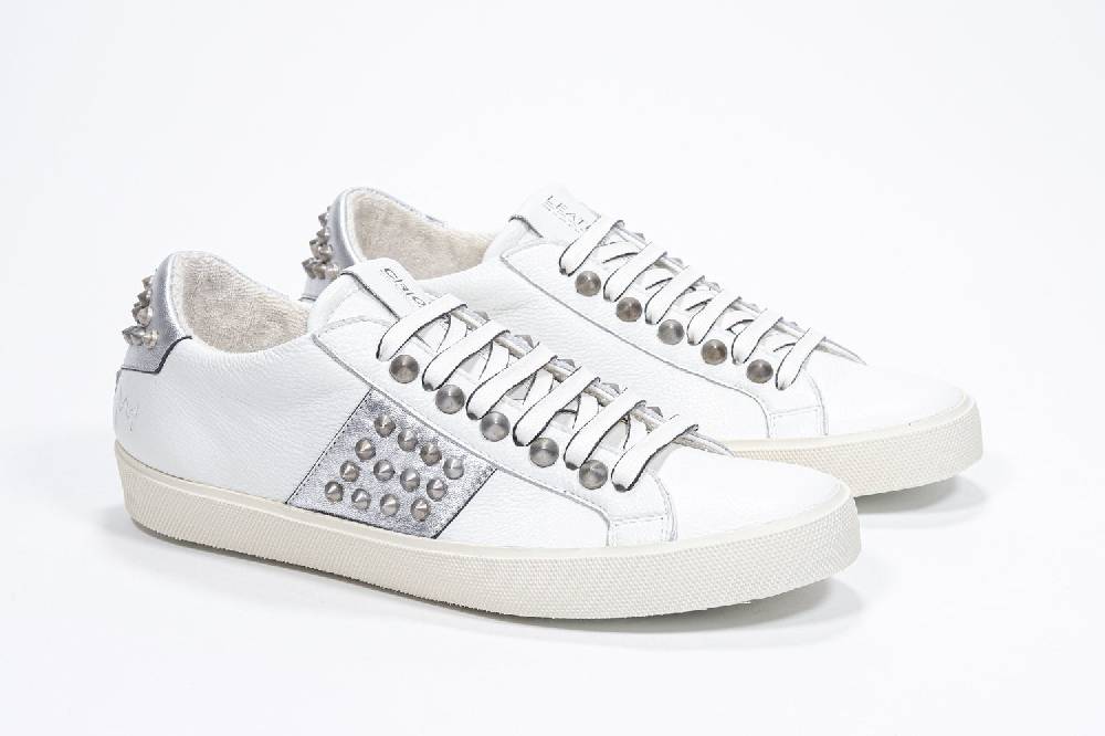 Leather Crown STUDLIGHT | Argento e bianco - BASSE - Donna Hotsell