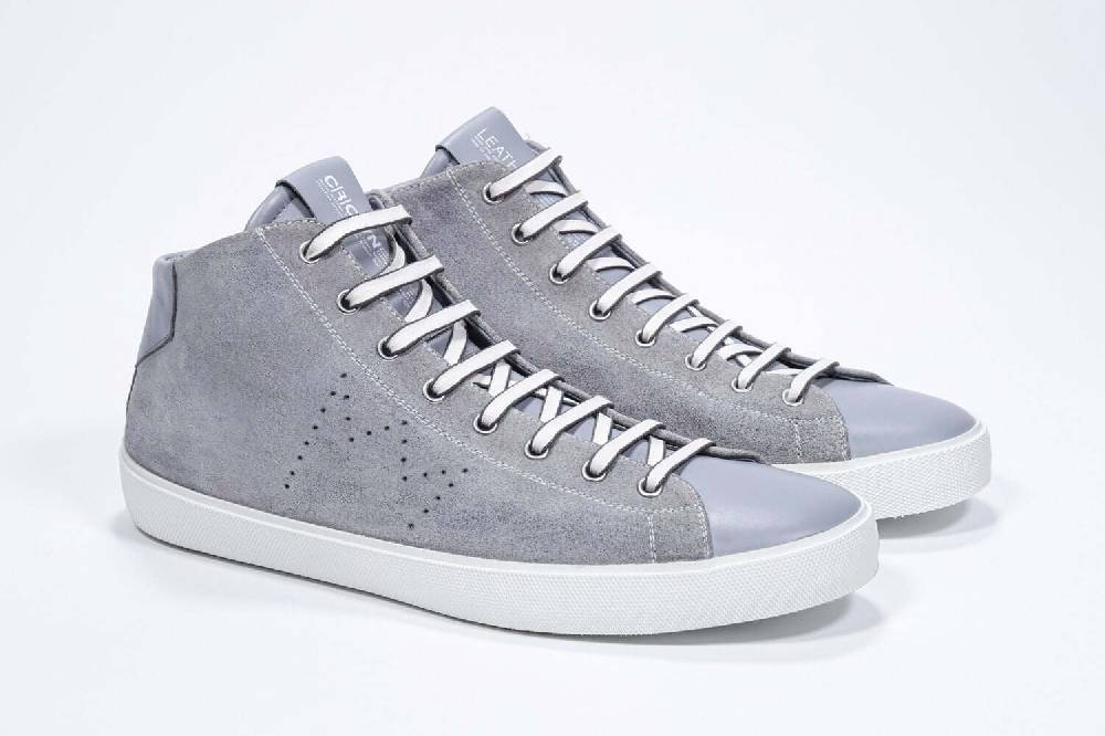Leather Crown EARTH | Grigio Chiaro - Alte - Uomo Super Saving Price