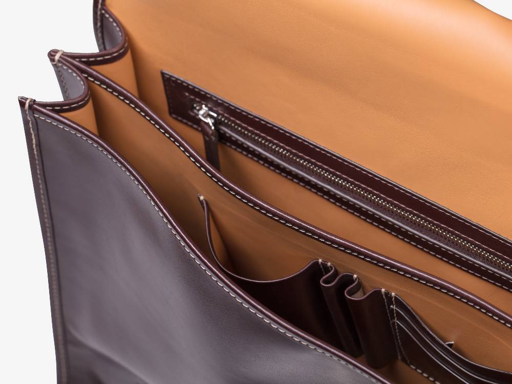 Paolo Sartori Briefcase Briefcase in pelle Anticata Vietri Ultimo giorno