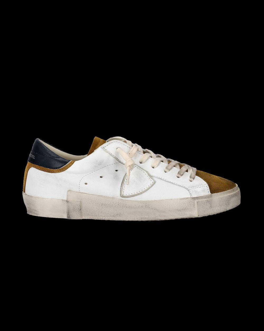 Philippe Model Sneaker basse Paris uomo - bianco e senape 50% di sconto per tempo limitato