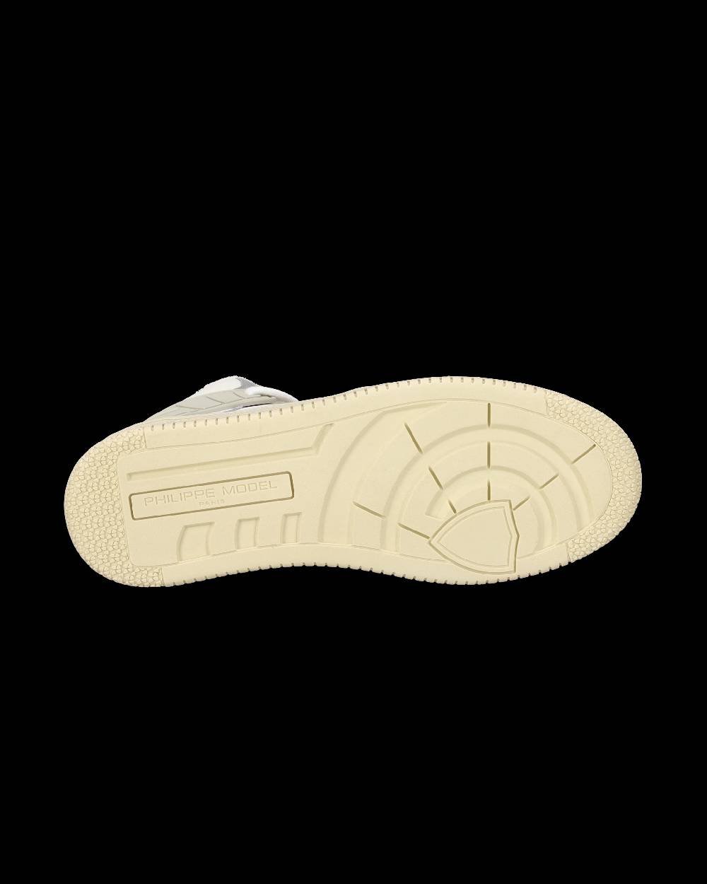 Philippe Model Sneaker streetwear La Grande da uomo in pelle - Grigio e burro Offerte stagionali